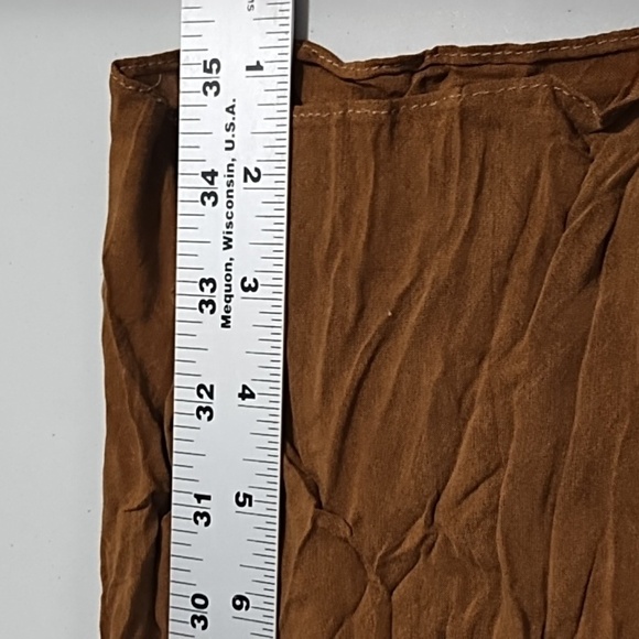 Soft Sueded Fabric Whipstitch Blouse Embroidered Vest Broomstick Skirt 3 Piece - Picture 12 of 16